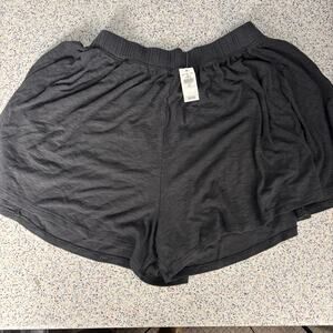 NWT Aerie Women’s Pajama Bottom Shorts Pants Grey Small New